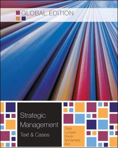 Strategic Management Text and Cases