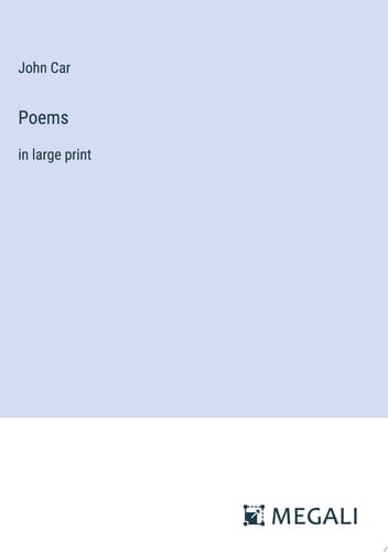 Poems in large print