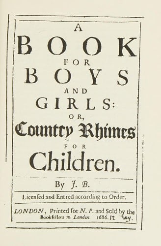 BOOK OF BOYS GIRLS (Classics of Children's Literature, 1621-1932)