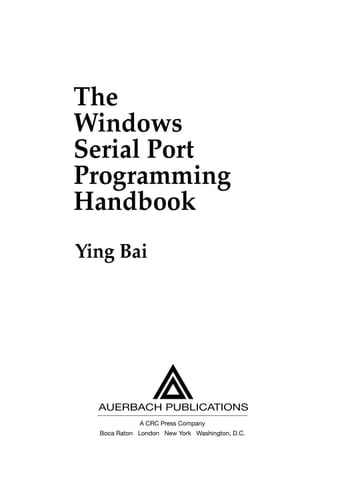 The Windows Serial Port Programming Handbook