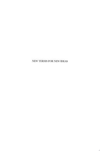 New Terms for New Ideas Western Knowledge and Lexical Change in Late Imperial China