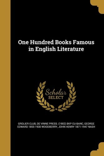One Hundred Books Famous in English Literature