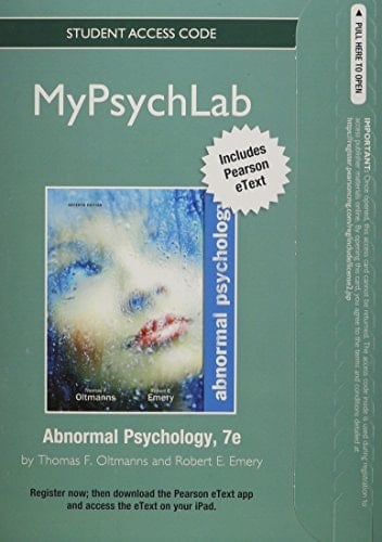 NEW MyPsychLab with Pearson eText -- Standalone Access Card -- for Abnormal Psychology (7th Edition)