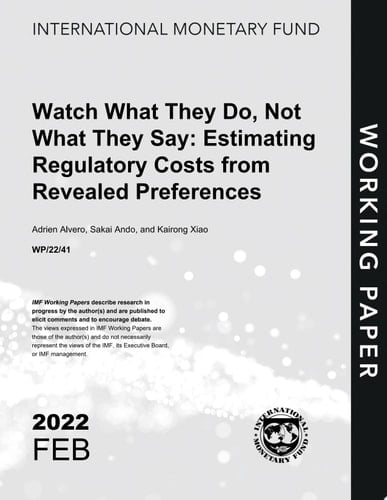 Watch What They Do, Not What They Say: Estimating Regulatory Costs from Revealed Preferences