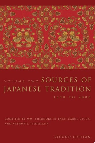 Sources of Japanese Tradition 1600 to 2000