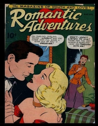 Romantic Adventures #1 Golden Age Romance Comic 1949