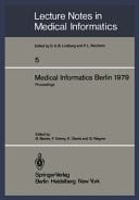 Medical Informatics Berlin 1979 International Conference on Medical Computing Berlin, September 17–20, 1979 Proceedings