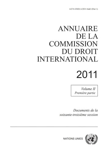 Annuaire de la Commission du Droit International 2011