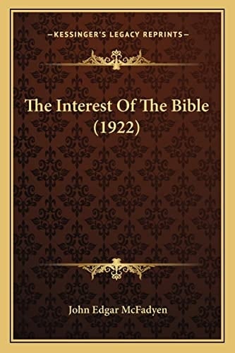 The Interest Of The Bible (1922)
