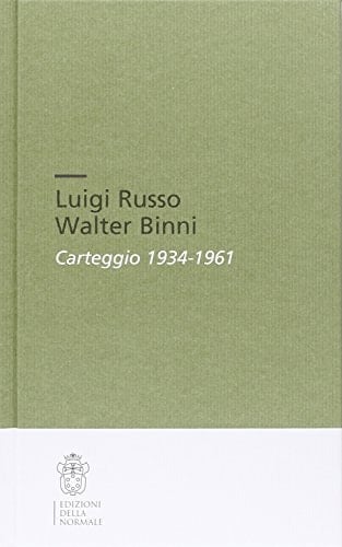 Carteggio 1934-1961