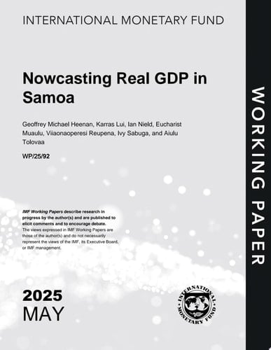 Nowcasting Real GDP in Samoa