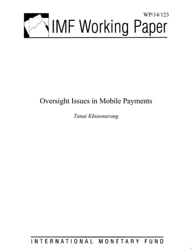 Oversight Issues in Mobile Payments