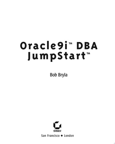 Oracle9i DBA JumpStart
