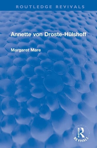 Annette Von Droste-Hülshoff