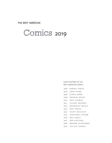 The Best American Comics 2019