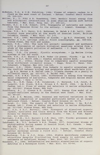 Coastal-Offshore Ecosystem Interactions Proceedings of a Symposium sponsored by SCOR, UNESCO, San Francisco Society, California Sea Grant Program, and U.S. Dept. of Interior, Mineral Management Service held at San Francisco State University, Tiburon, California, April 7–22, 1986