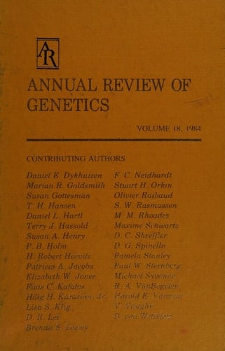 Annual Review of Genetics: 1984