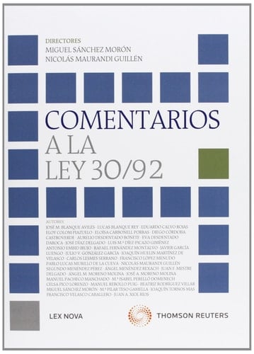 Comentarios a la Ley 30/92 (Monografía) (Spanish Edition)