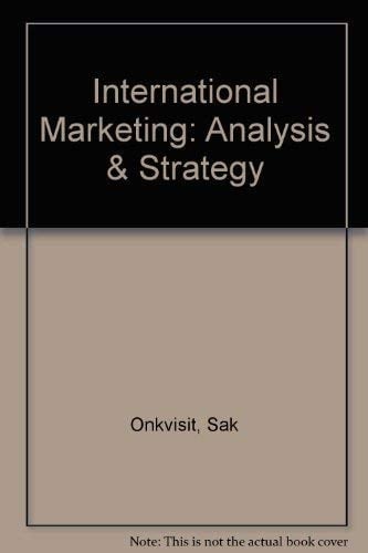 International Marketing Analysis and Strategy