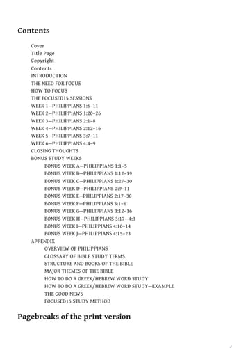 Philippians Engage God’s Purposes. Encounter His Peace. Experience Renewed Joy.