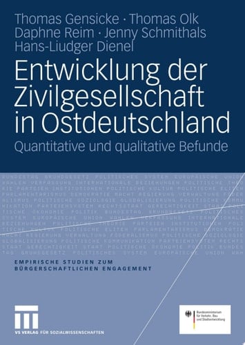 Entwicklung der Zivilgesellschaft in Ostdeutschland