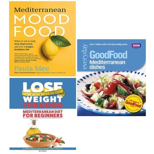 Mediterranean Mood Food, Blood Sugar Diet for Beginners, Mediterranean Dishes 3 Books Collection Set