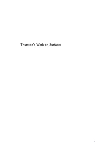 Thurston's Work on Surfaces (MN-48)