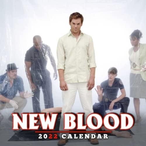 Dexter New Blood Crime Series 2022 Calendar: TV Series Film Calendar 2022, Squared Monthly, Planner | Lunar Moon Phases | Kalender Calendario Calendrier | BONUS 4 Months 2023