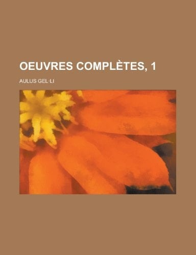 Oeuvres Completes, 1
