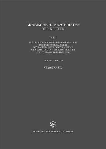 Arabische Handschriften der Kopten