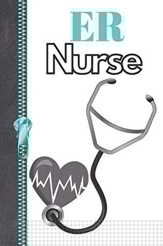 ER Nurse Nurse Occupation Personalized Job Title Blank Lined Writing Journal for Woman