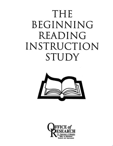 The Beginning Reading Instruction Study