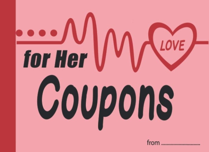 Love Coupons for Her Blank Coupons to Fill in - Cute Gift Idea for Wife Girlfriend - Love Coupons for Couples - Unique Romantic Valentines Day, Birthday, Anniversary, Christmas Gift - Relationship Coupon Book