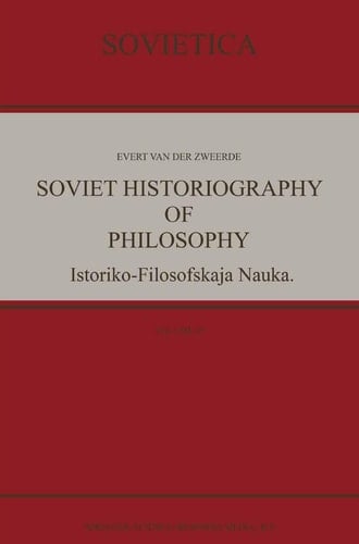 Soviet Historiography of Philosophy Istoriko-Filosofskaja Nauka