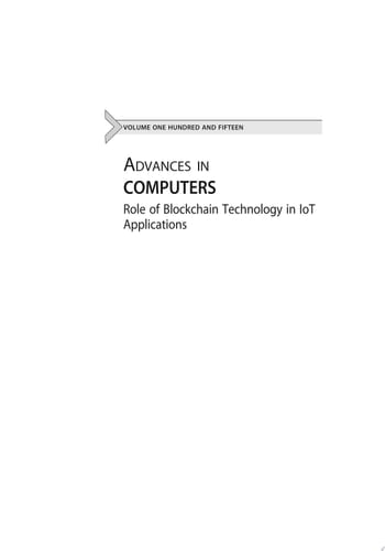 Role of Blockchain Technology in IoT Applications