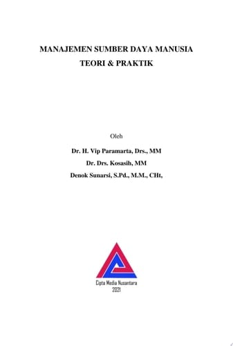 Manajemen Sumber Daya Manusia Teori & Praktik