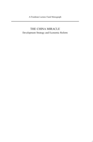 The China Miracle Development Strategy and Economic Reform (Revised Edition)