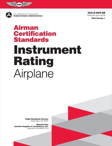 Airman Certification Standards: Instrument Rating - Airplane (2024) Faa-S-acs-8b