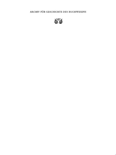 Band 19: 1978 Archiv für Geschichte des Buchwesens