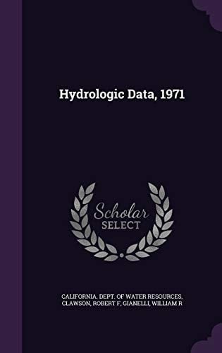 Hydrologic Data, 1971