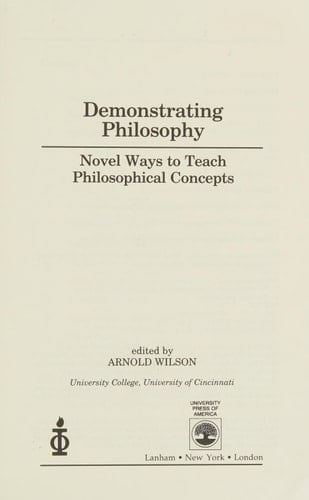 Demonstrating Philosophy