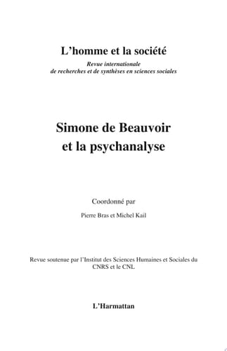 Simone de Beauvoir et la psychanalyse