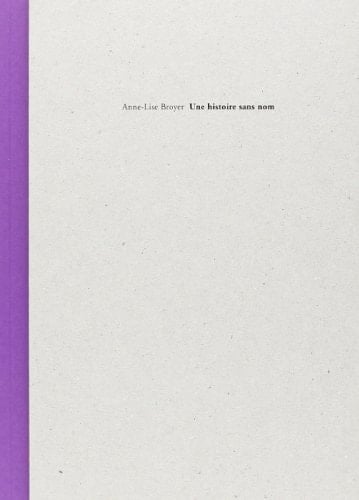 Une histoire sans nom
