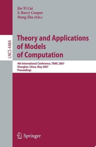 Theory and Applications of Models of Computation