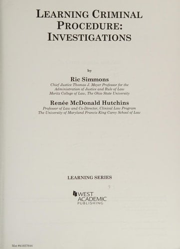 Learning Criminal Procedure Investigations