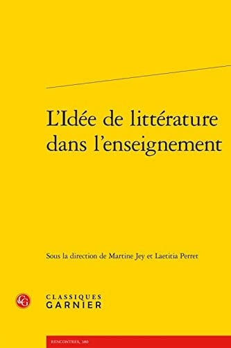 L'idée de littérature dans l'enseignement