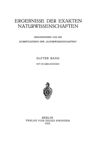 Springer Tracts in Modern Physics 11