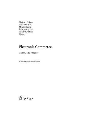 Electronic Commerce Theory and Practice