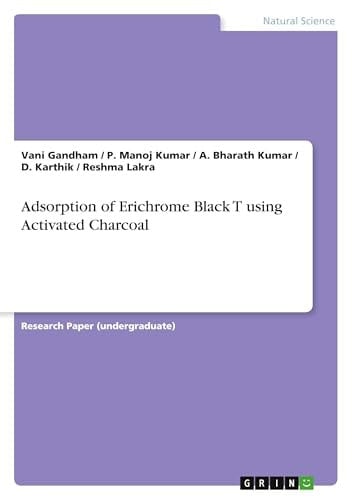 Adsorption of Erichrome Black T Using Activated Charcoal