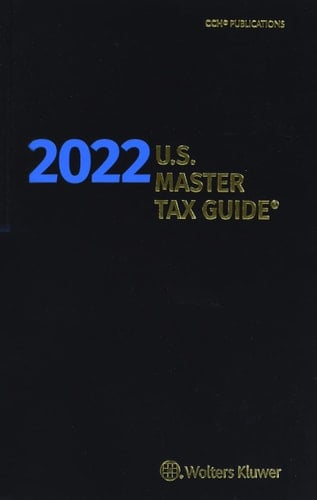 U.S. Master Tax Guide Hardbound Edition (2022)